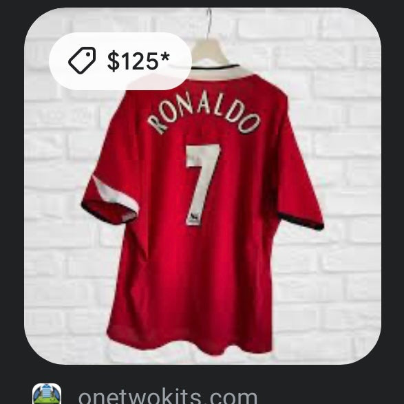 2004 Ronaldo Manchester United Jersey (XL)