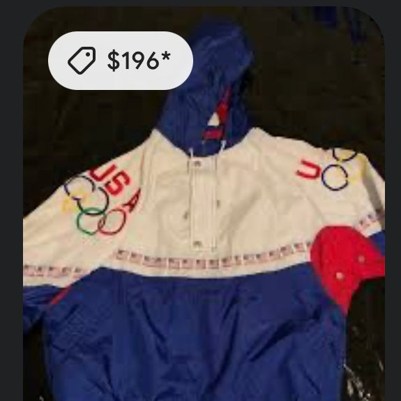 1996 Rare USA Olympics Starter Jacket (L)