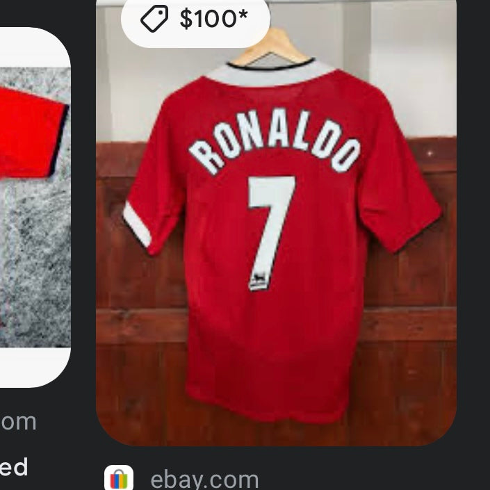 2004 Ronaldo Manchester United Jersey (XL)