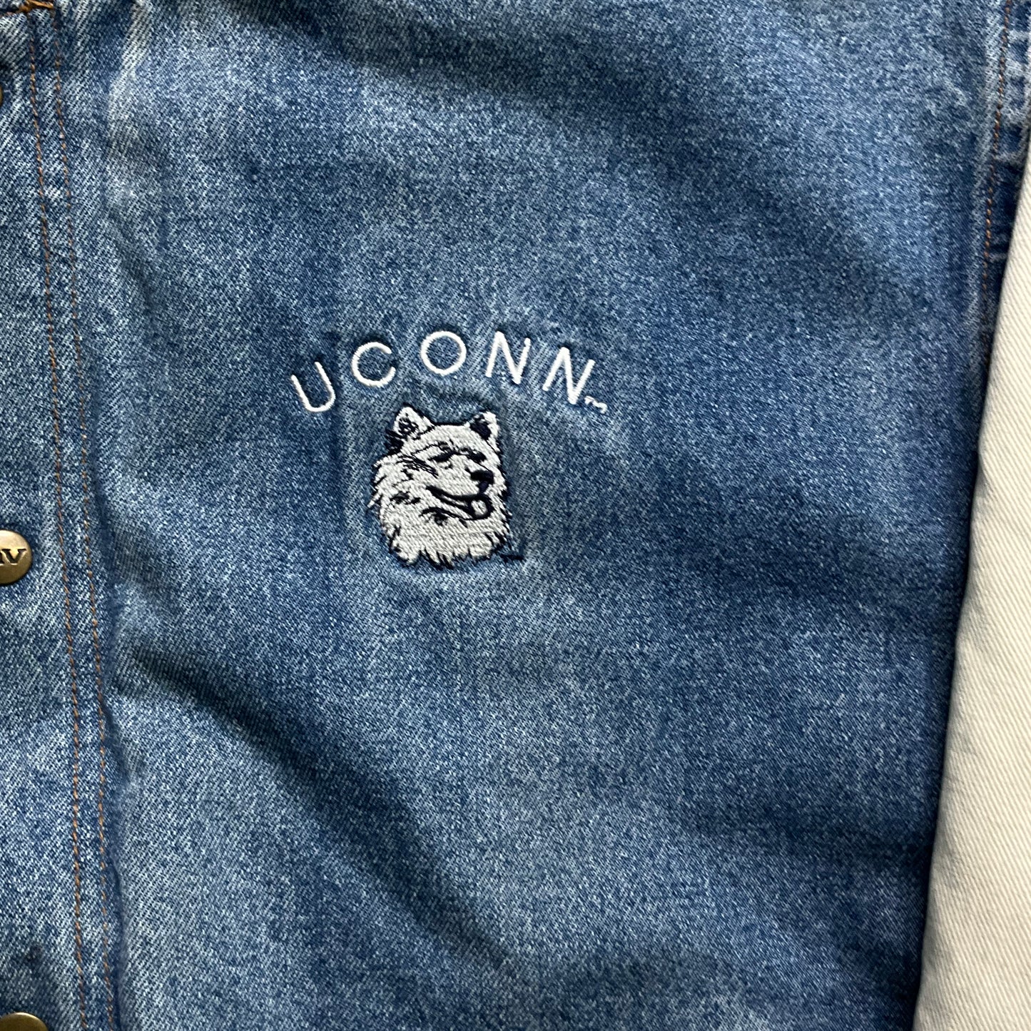Vintage UConn Varsity Jacket (L)