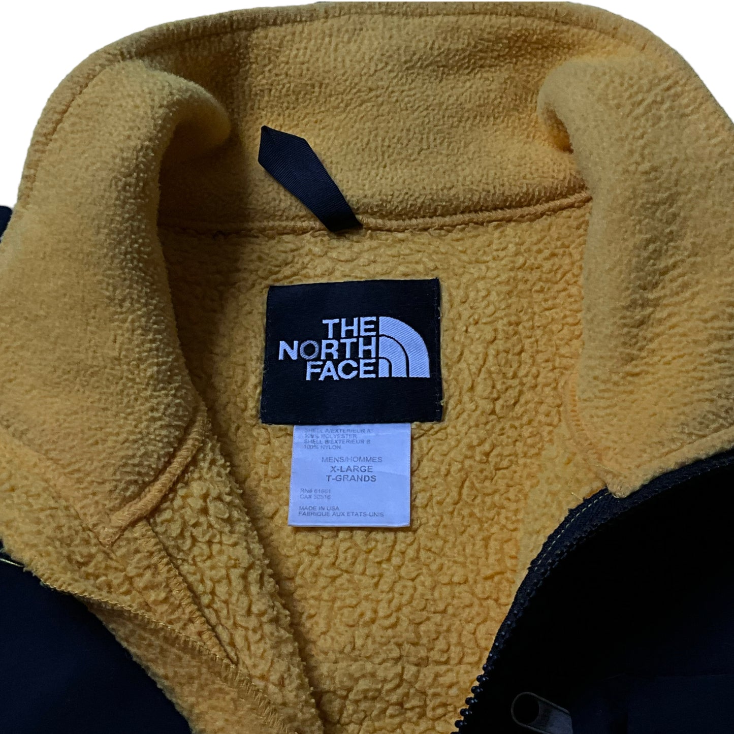 1995 Yellow North Face Fleece Jacket (XL)