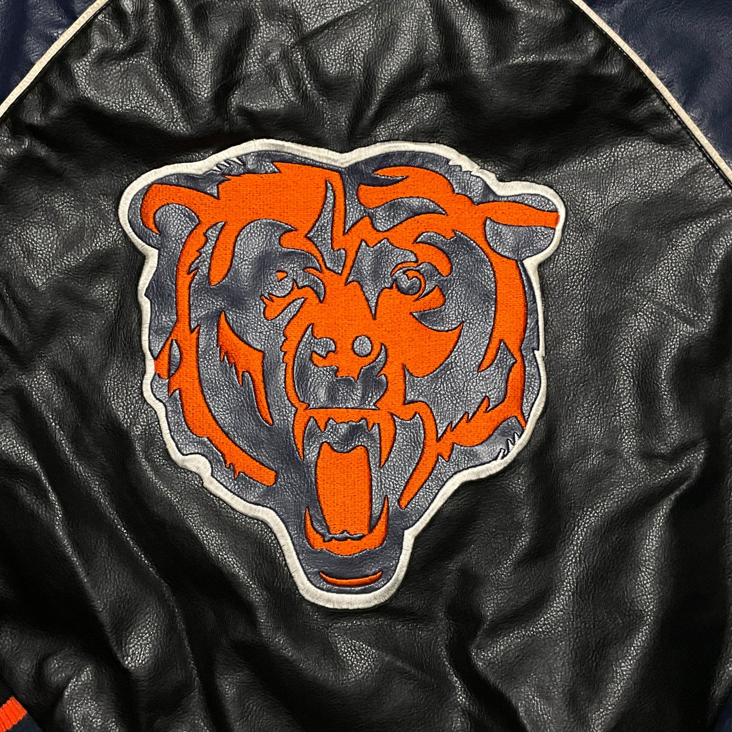 Vintage Leather Chicago Bears Jacket (XL)