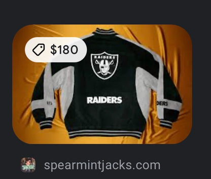 Vintage Raiders Suede Jacket (2XL)