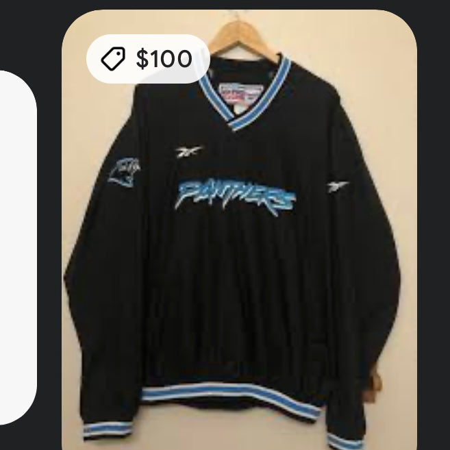 Vintage Reebok Carolina Panthers Crewneck (L)