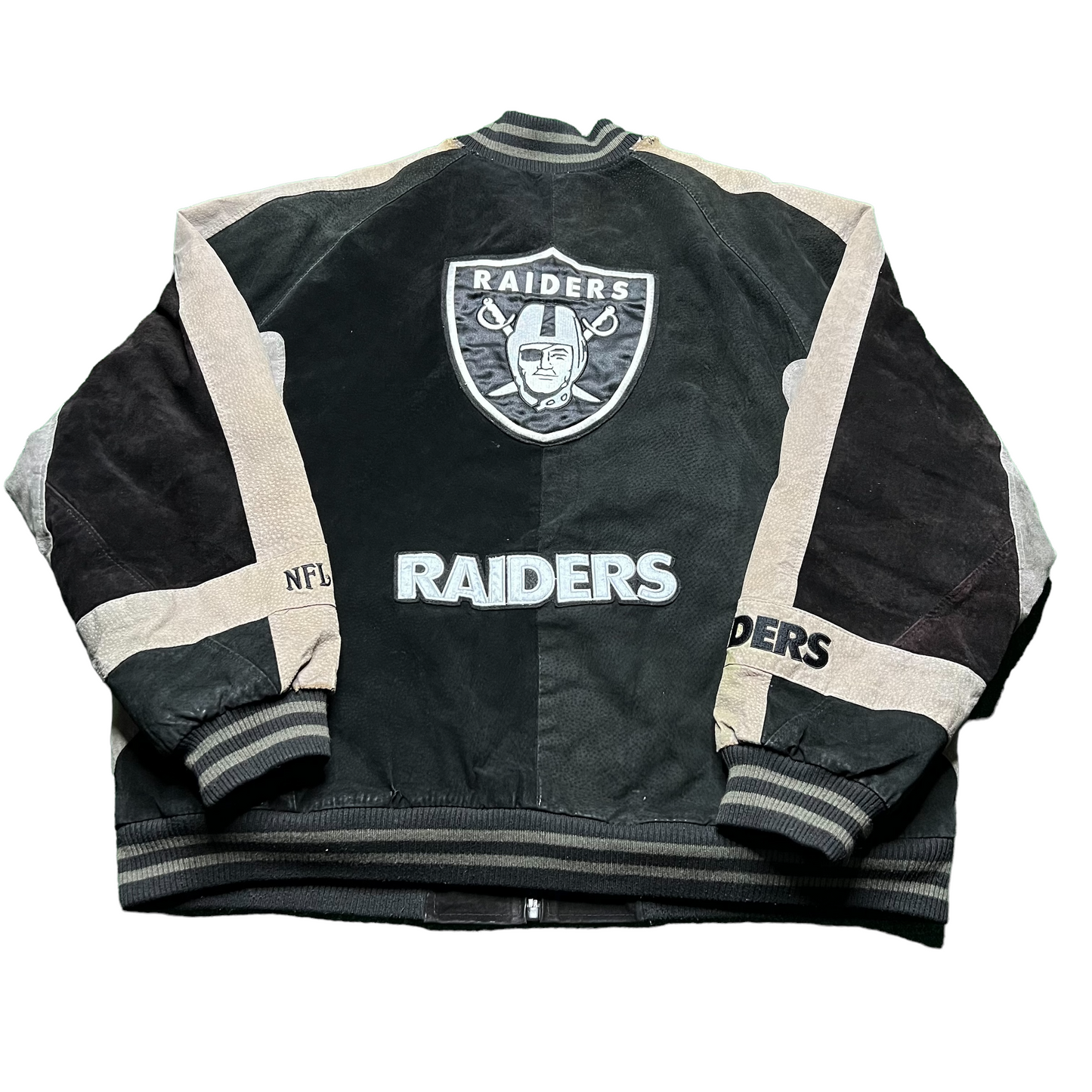 Vintage Raiders Suede Jacket (2XL)