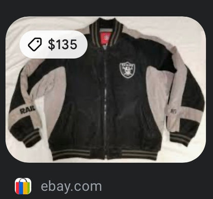 Vintage Raiders Suede Jacket (2XL)